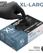 Čierne nitrilové rukavice - Extra veľké